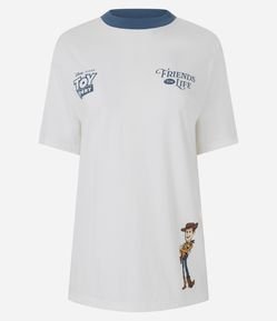 Camiseta Alongada em Algodão Estampa Toy Story