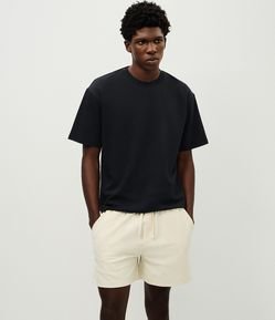 Bermuda Parachute em Algodão Texturizado