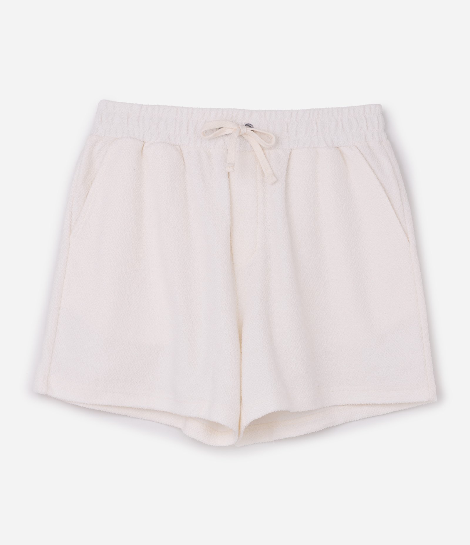 Bermuda Atoalhada Parachute em Algodão Branco 1