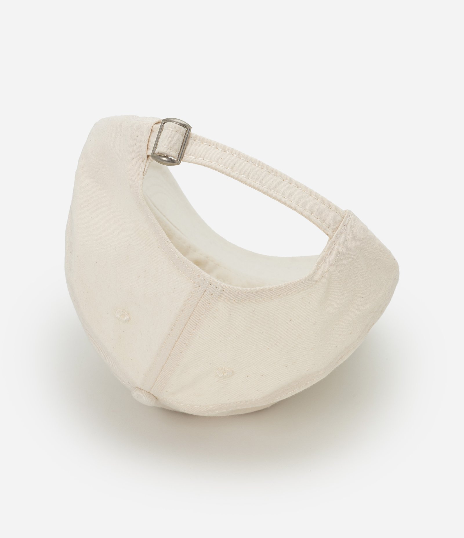 Boné Aba Curva em Sarja com Lettering Bordado Palermo Bege 3