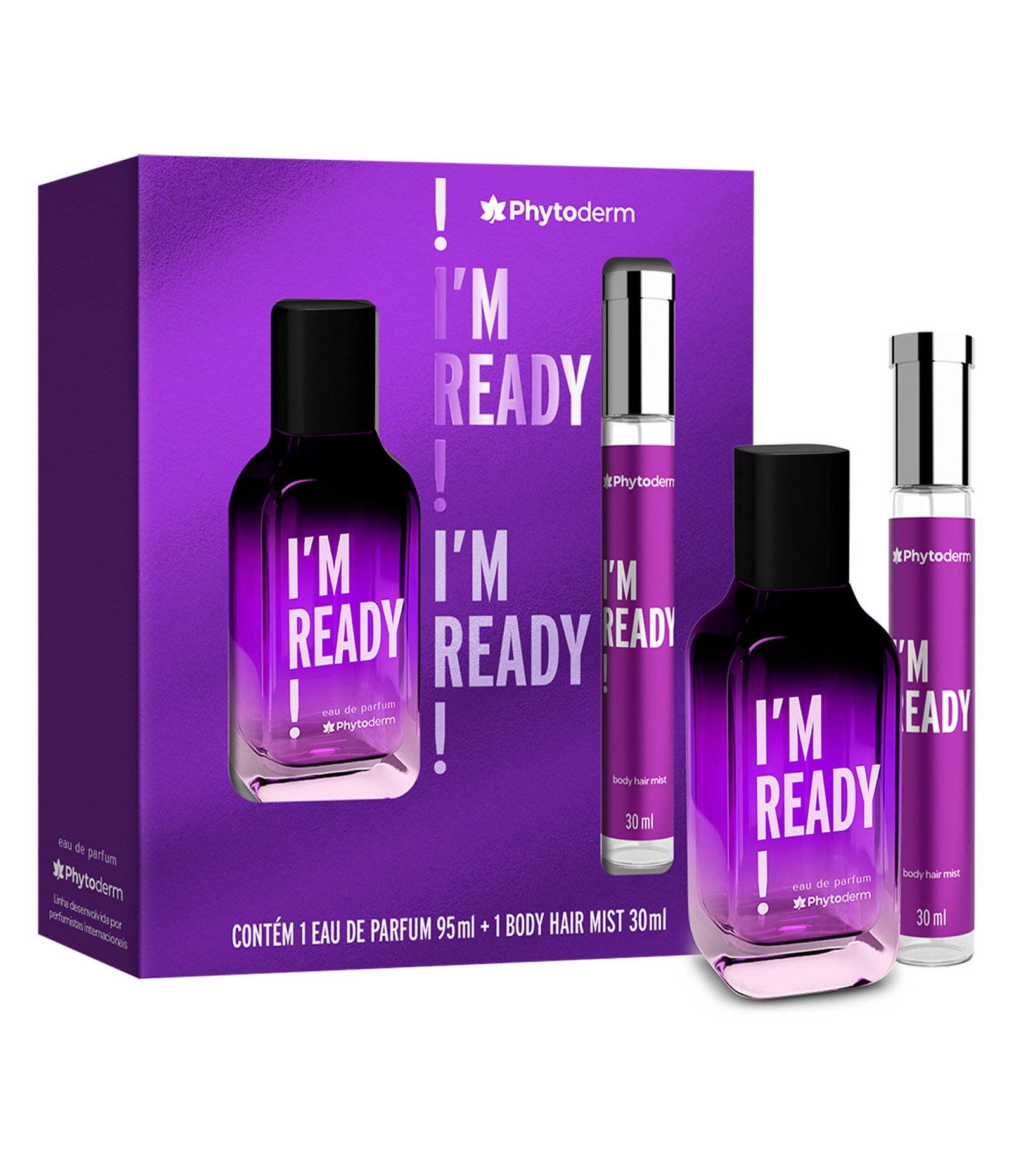 Kit Phytoderm I'm Ready EDP 95ml + Body Hair Mist 30ml KIT 1