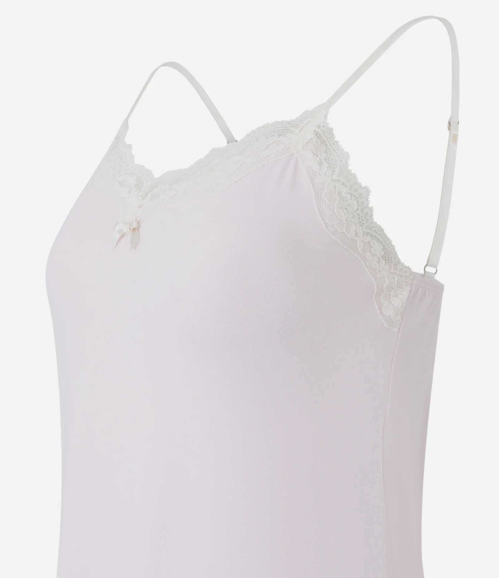 Pijama Curto em Viscose com Regata e Short Rendado Rosa 2