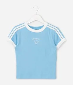 Camiseta Infantil Baby Look com Estampa Hello Kitty – Tam 5 a 16 Anos