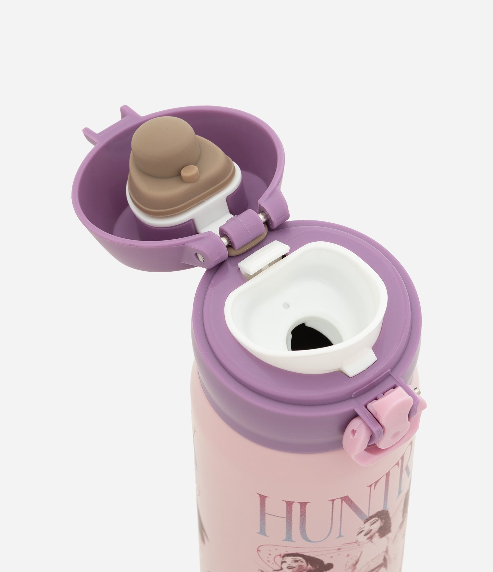 Garrafa Térmica em Metal com Estampa Huntrix 450ml Rosa 2