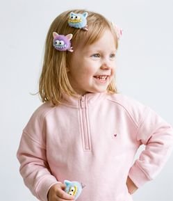 Kit 3 Presilha De Cabelo Maluco Monstrinhos - Tam Único