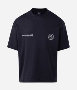 Camiseta Boxy com Lettering Do Nothing Club