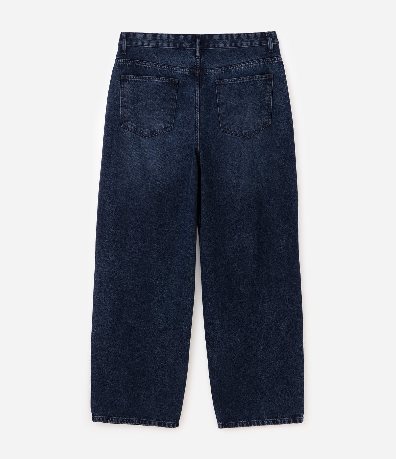Calça Super Baggy em Jeans Marmorizada Azul 3