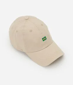 Boné Sarja com Bandeira do Brasil Bordada