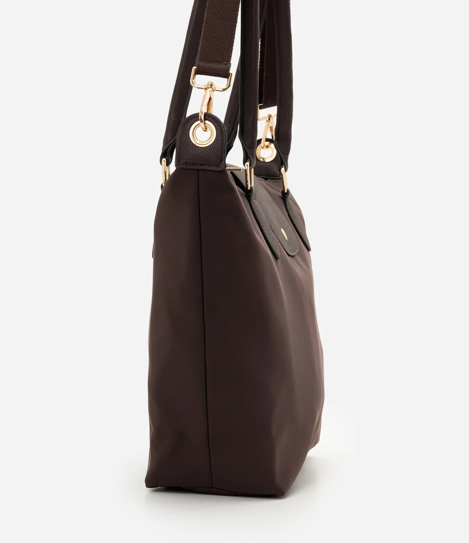 Bolsa Média com Lapela e Alça Removível Marrom 2