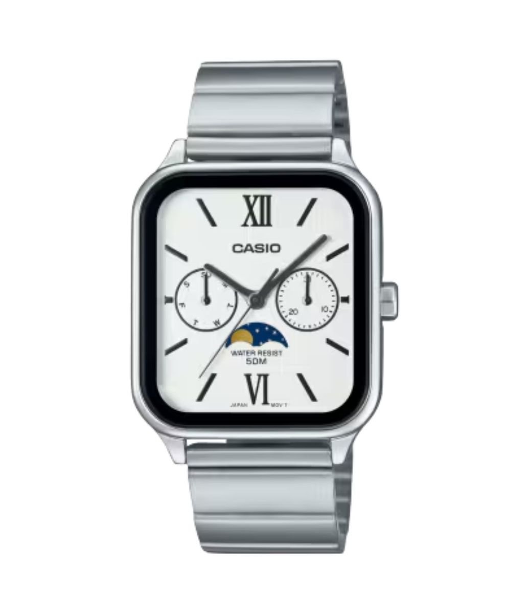 Relógio Analógico Casio Em Aço MTP M305D 7A2VDF Prata