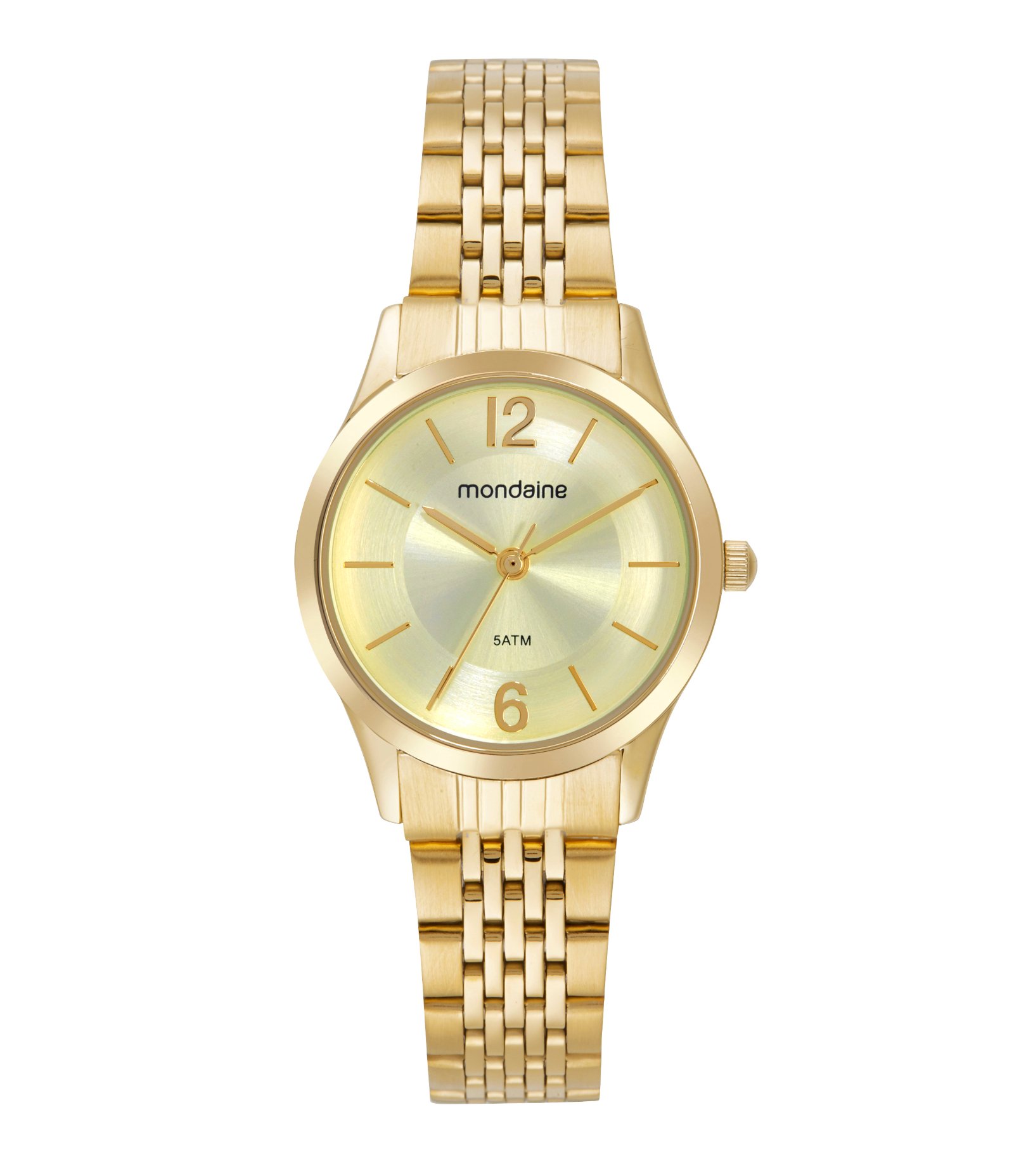Relógio Analógico Mondaine em Aço 32698LPMVDE1KA Dourado 1