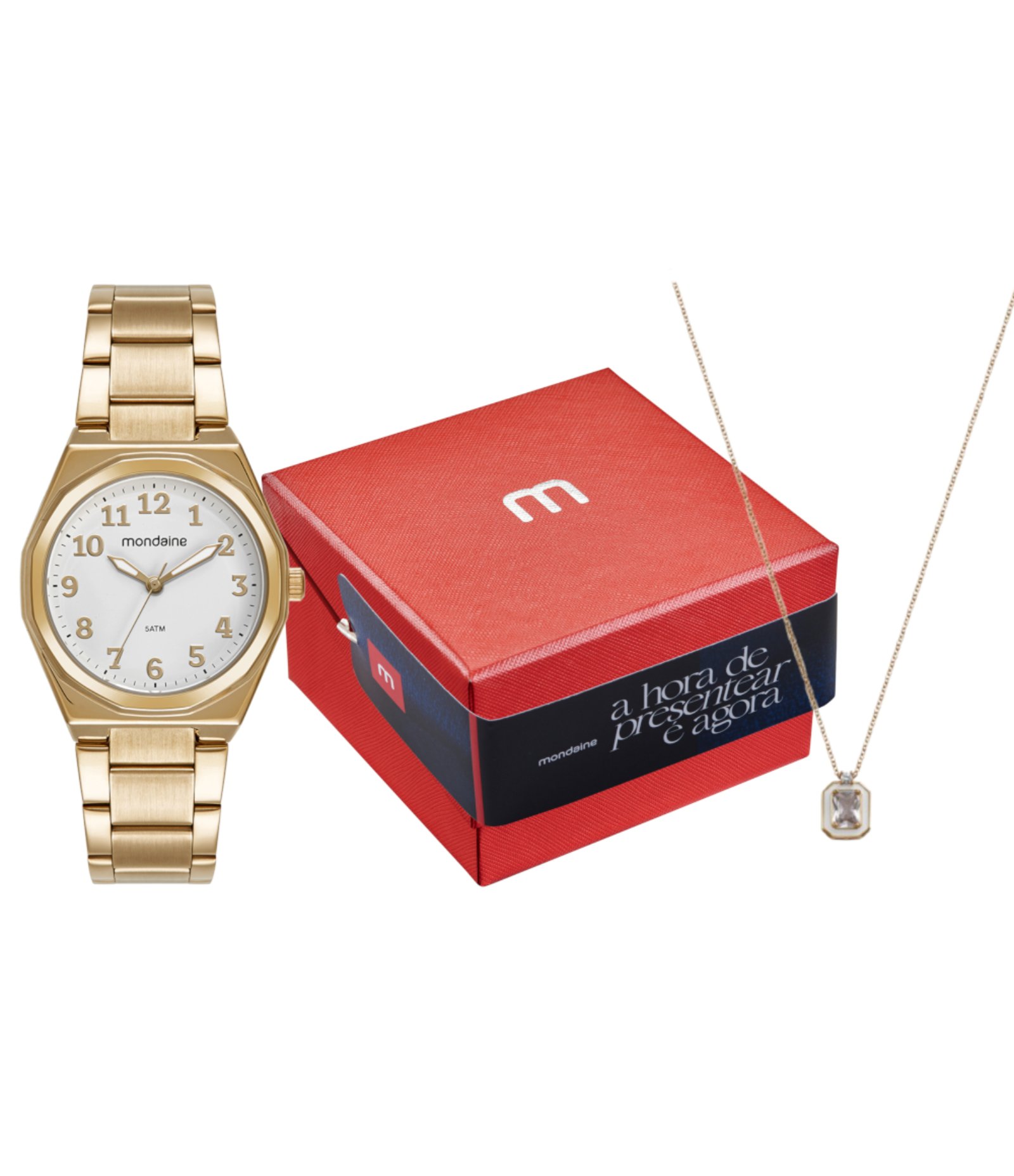 Relógio Analógico Mondaine em Aço 32920LPMKDE1K1 Dourado 4