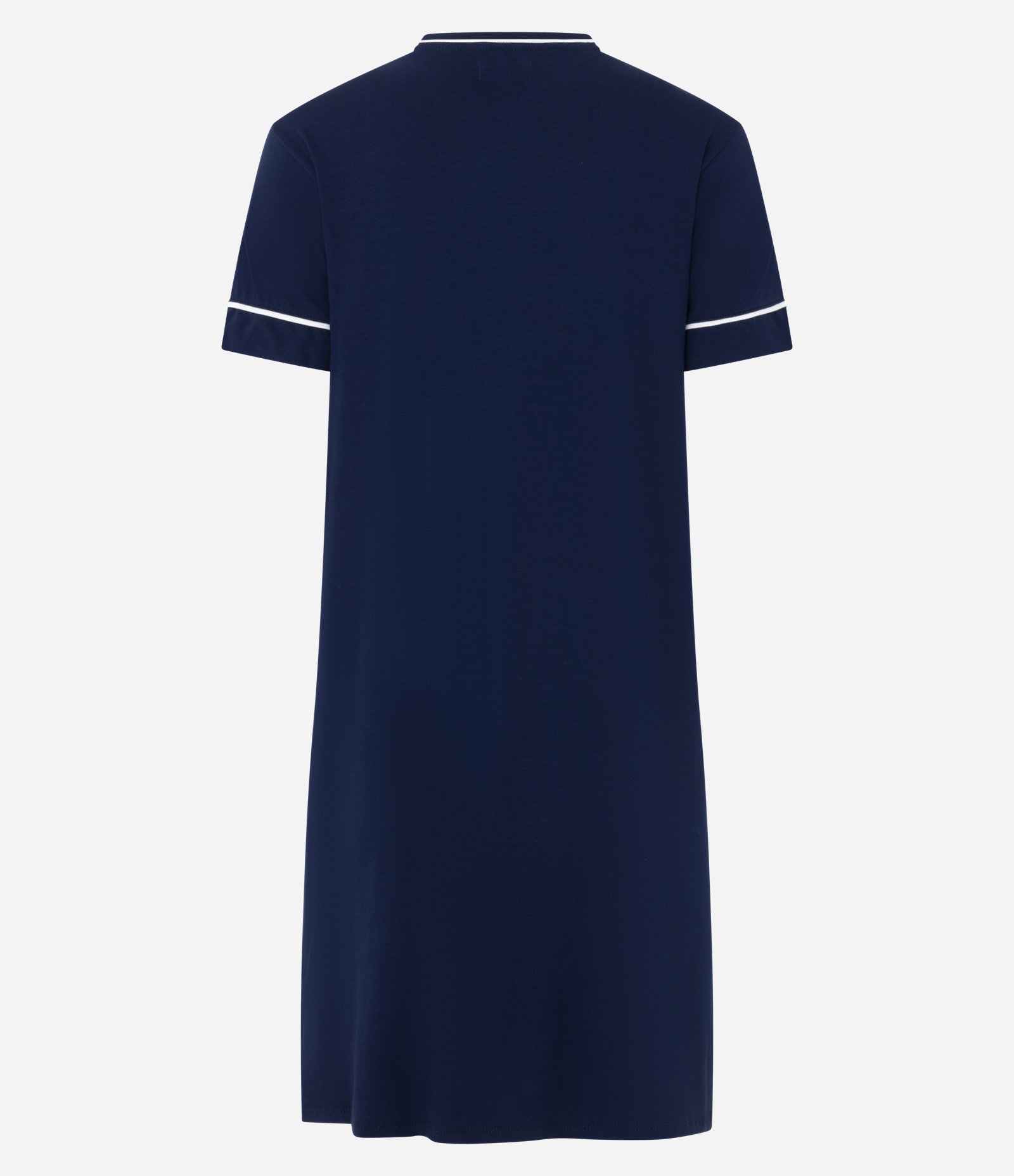 Camisola Curta em Viscolycra com Detalhes Contrastantes Azul 2