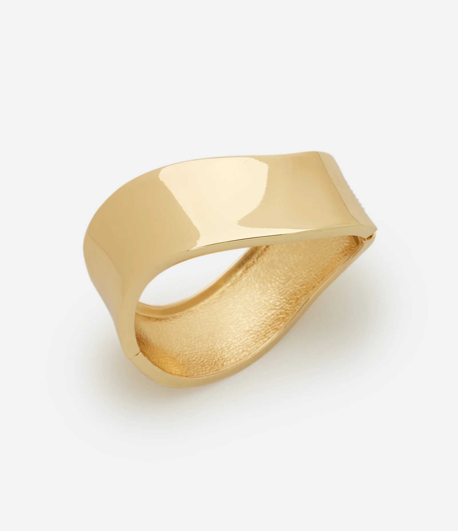 Bracelete Orgânico em Metal Dourado 1