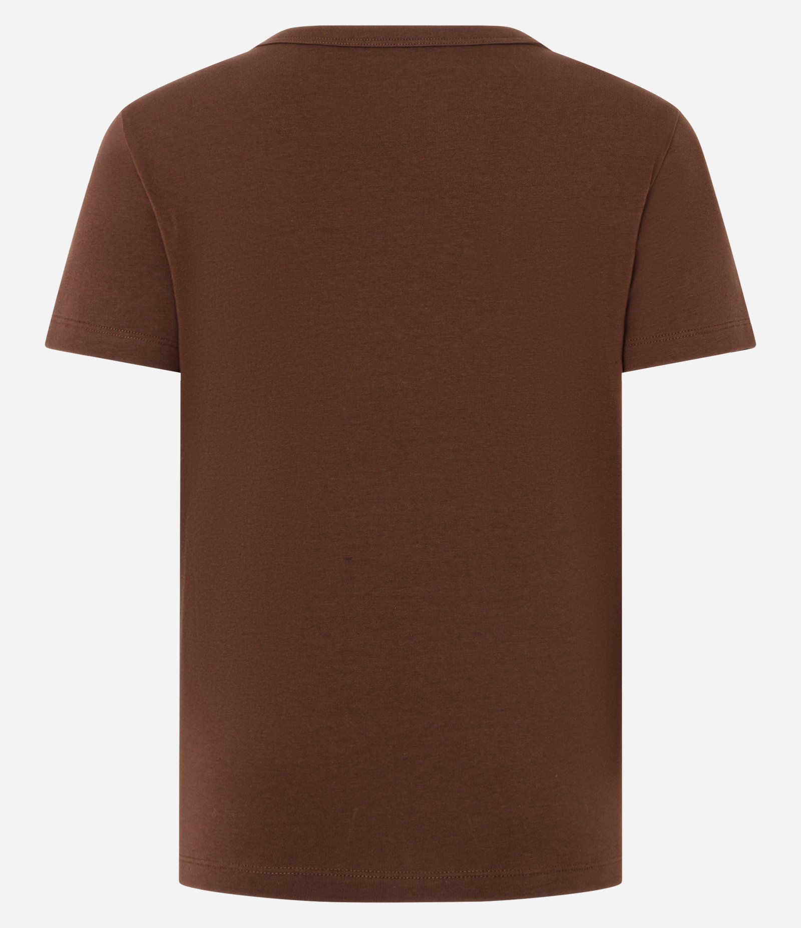 Blusa em Algodão com Decote V Marrom 6