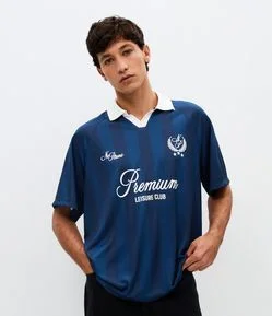 Camiseta Oversized Esportiva Gola Polo Premium
