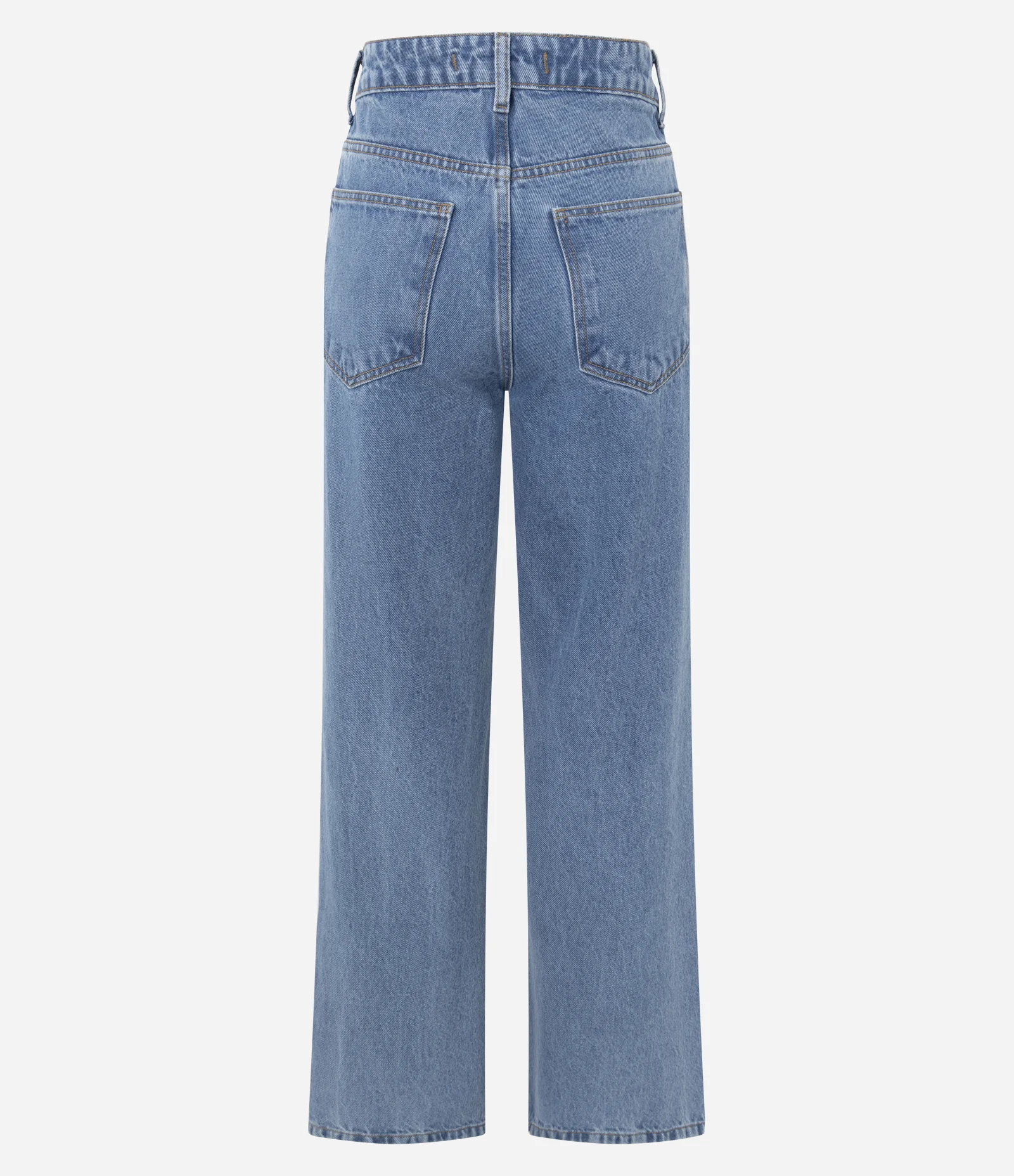 Calça Reta Comfort em Jeans com Cintura Alta Azul 2