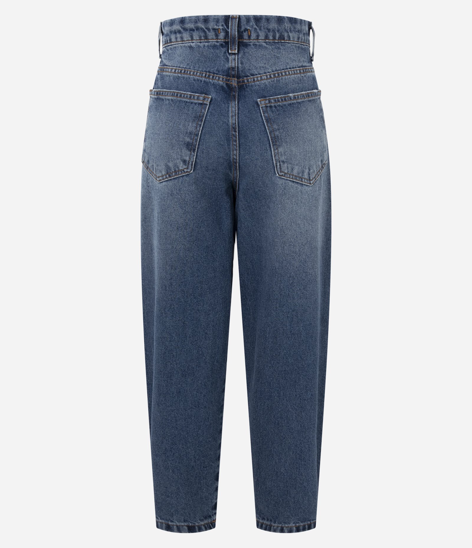 Calça Jeans New Carrot com Cintura Alta Azul Médio 2