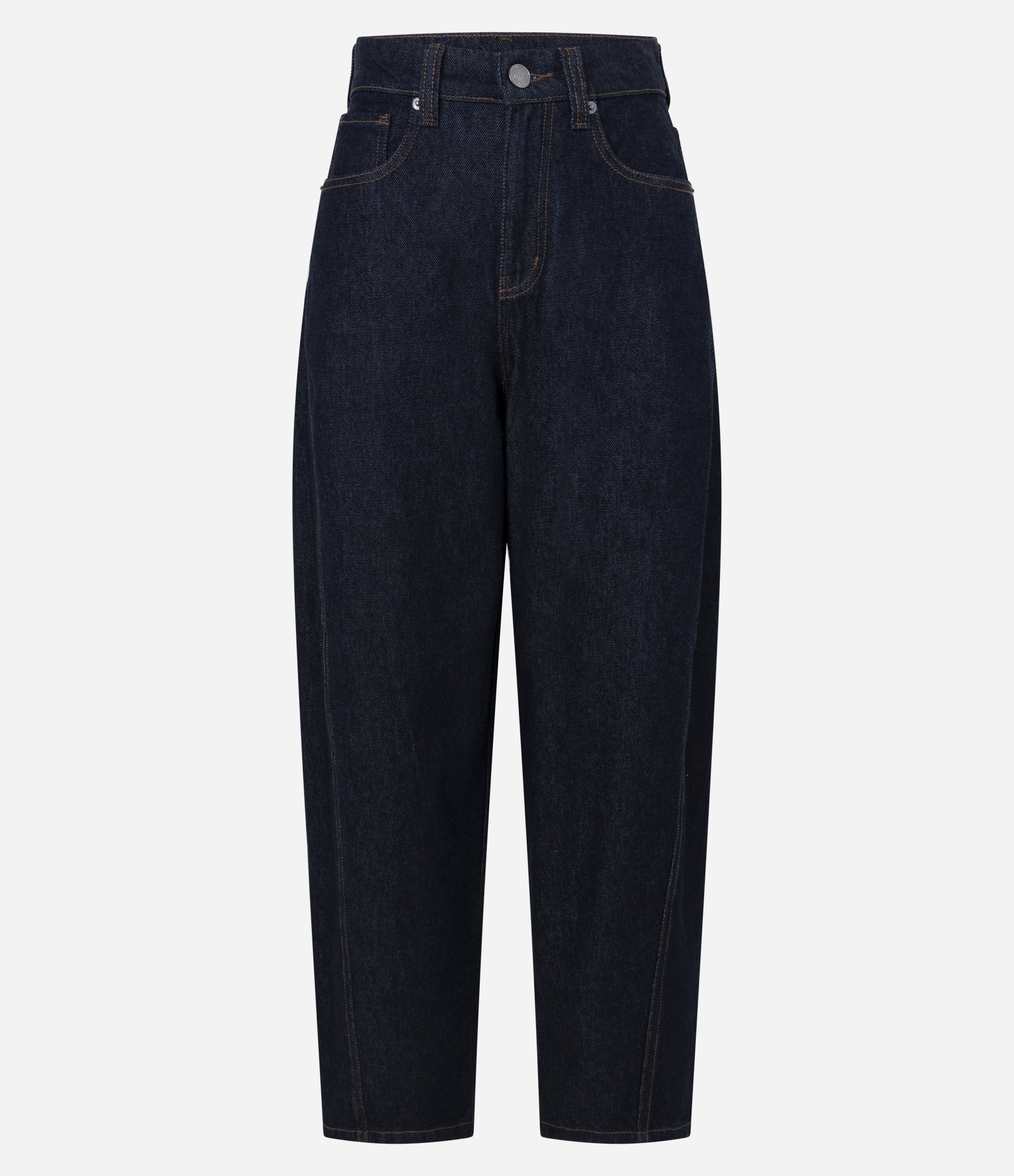 Calça Jeans New Carrot com Cintura Alta Azul Escuro 1