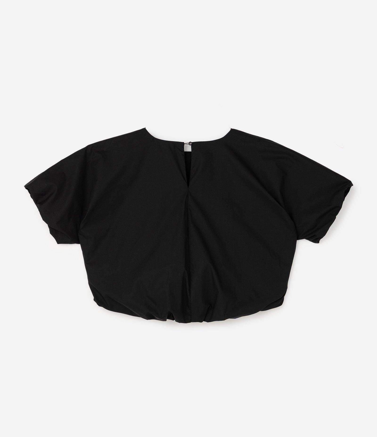 Blusa Tricoline Balonê Curve & Plus Size Preto 6