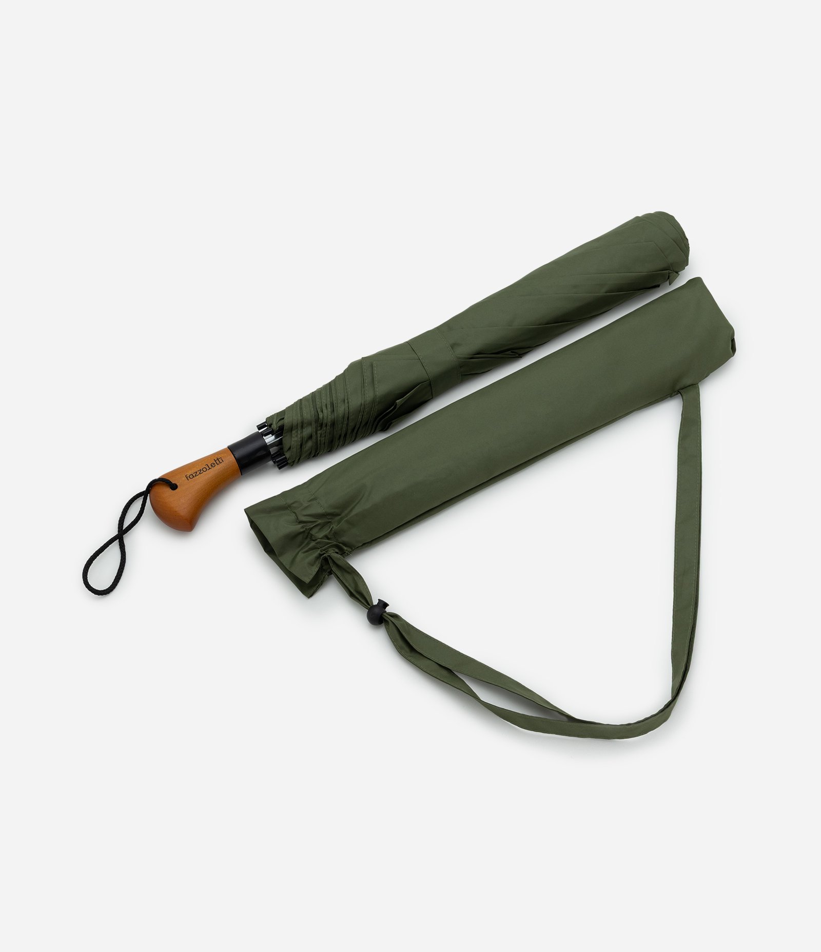 Guarda-Chuva com Cabo de Madeira Verde 4