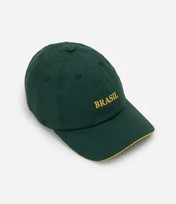 Boné em Sarja com Bordado Brasil