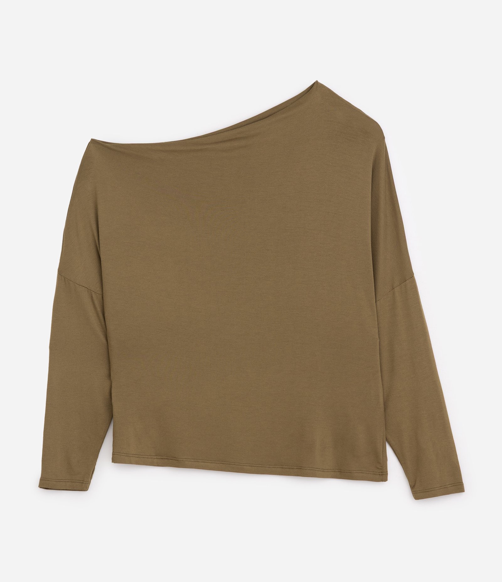 Blusa em Microfibra com Decote Degagê Curve & Plus Size Marrom 7