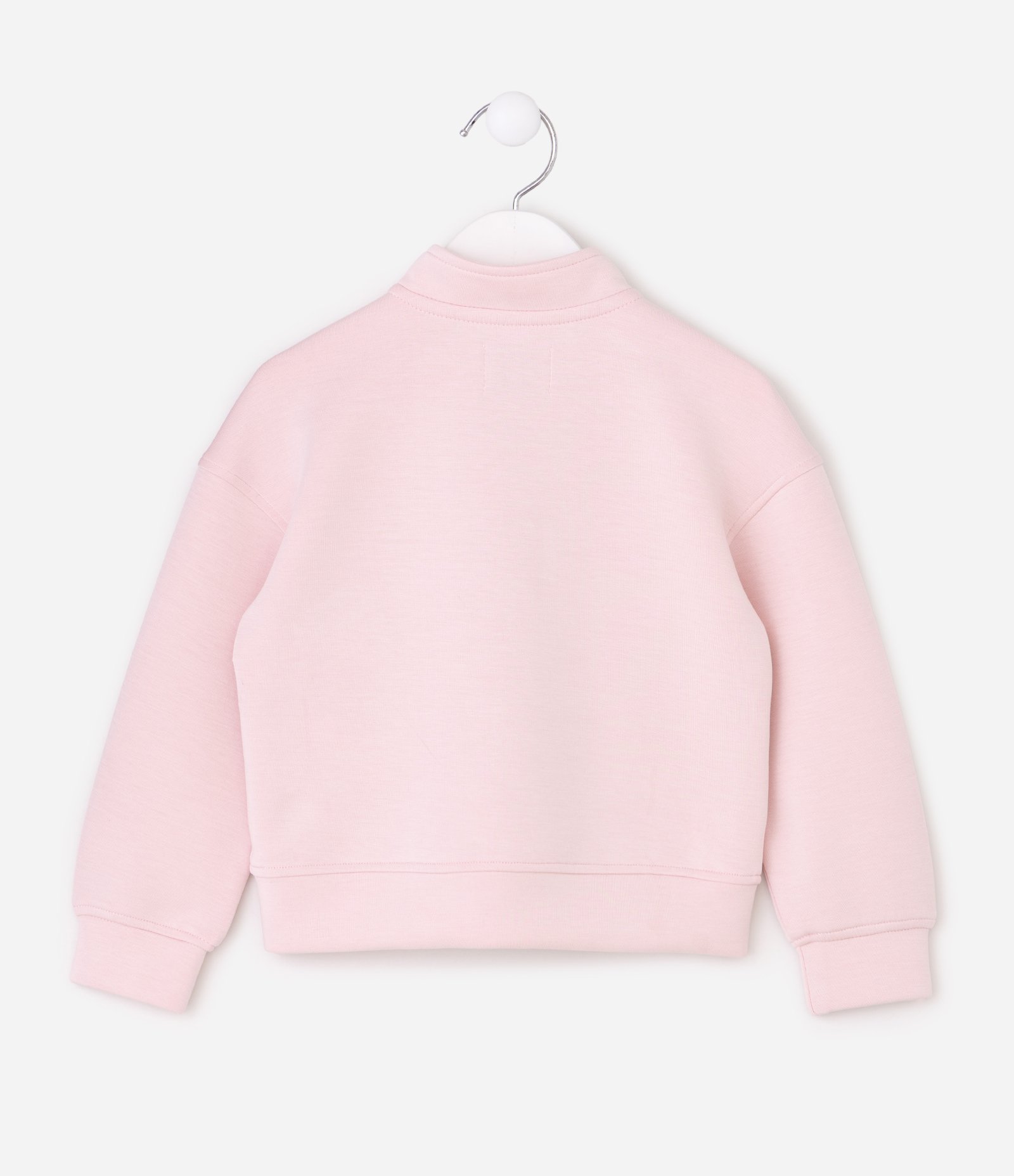 Casaco Bomber com Toque Suave e Zíper - Tam 1 a 6 Anos Rosa 4
