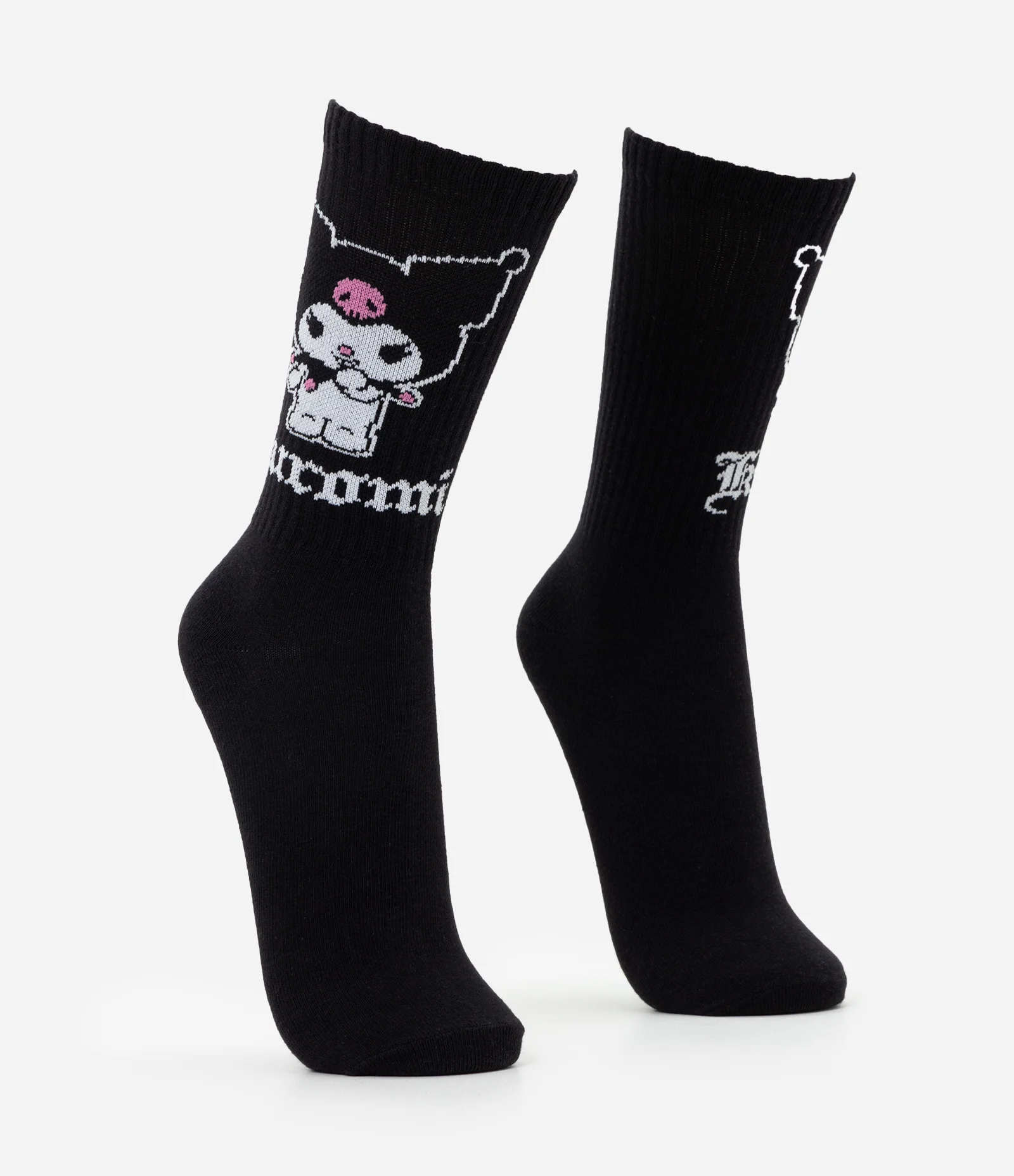 Meia Cano Alto com Estampa Kuromi da Hello Kitty Preto 2