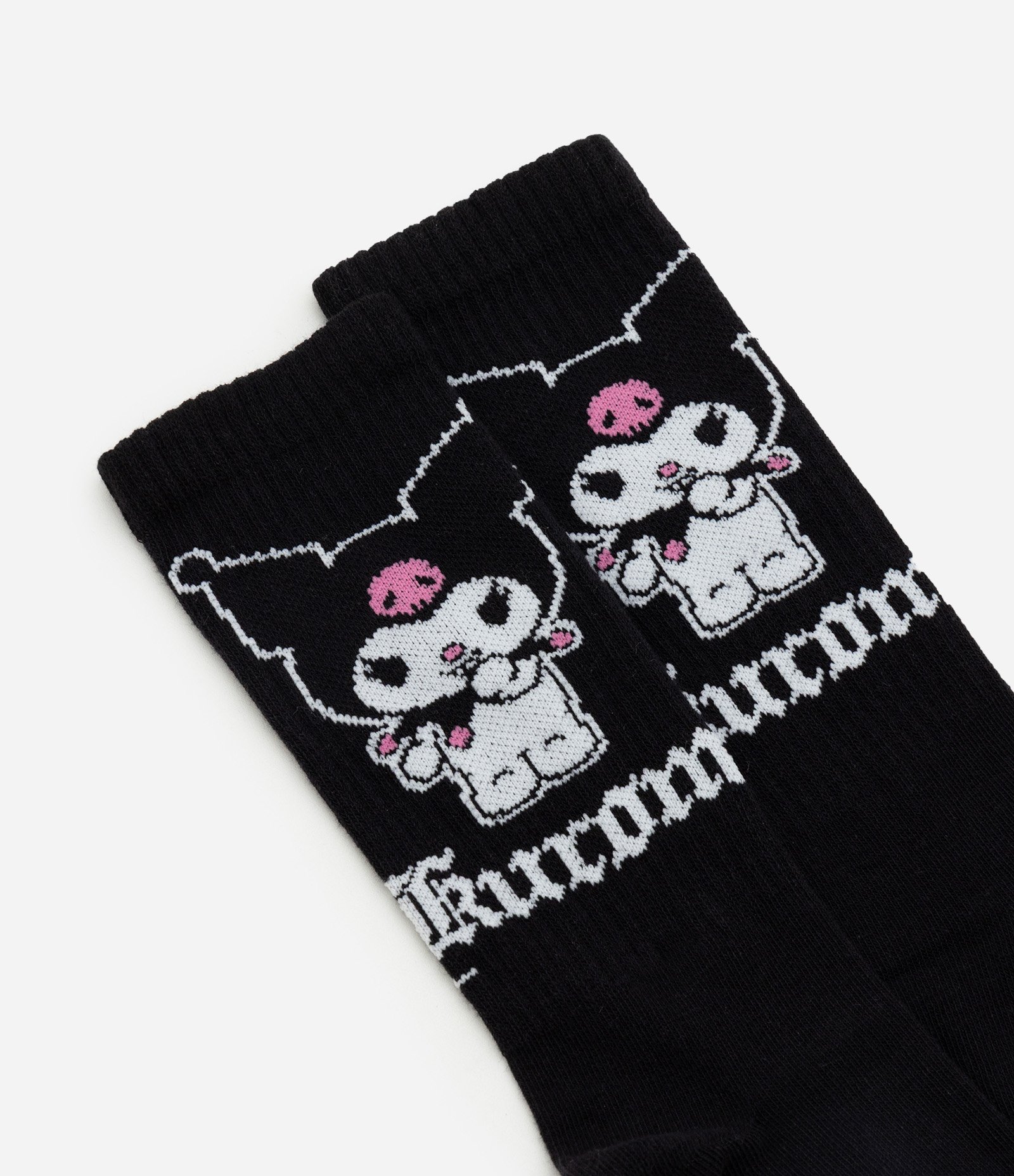 Meia Cano Alto com Estampa Kuromi da Hello Kitty Preto 4