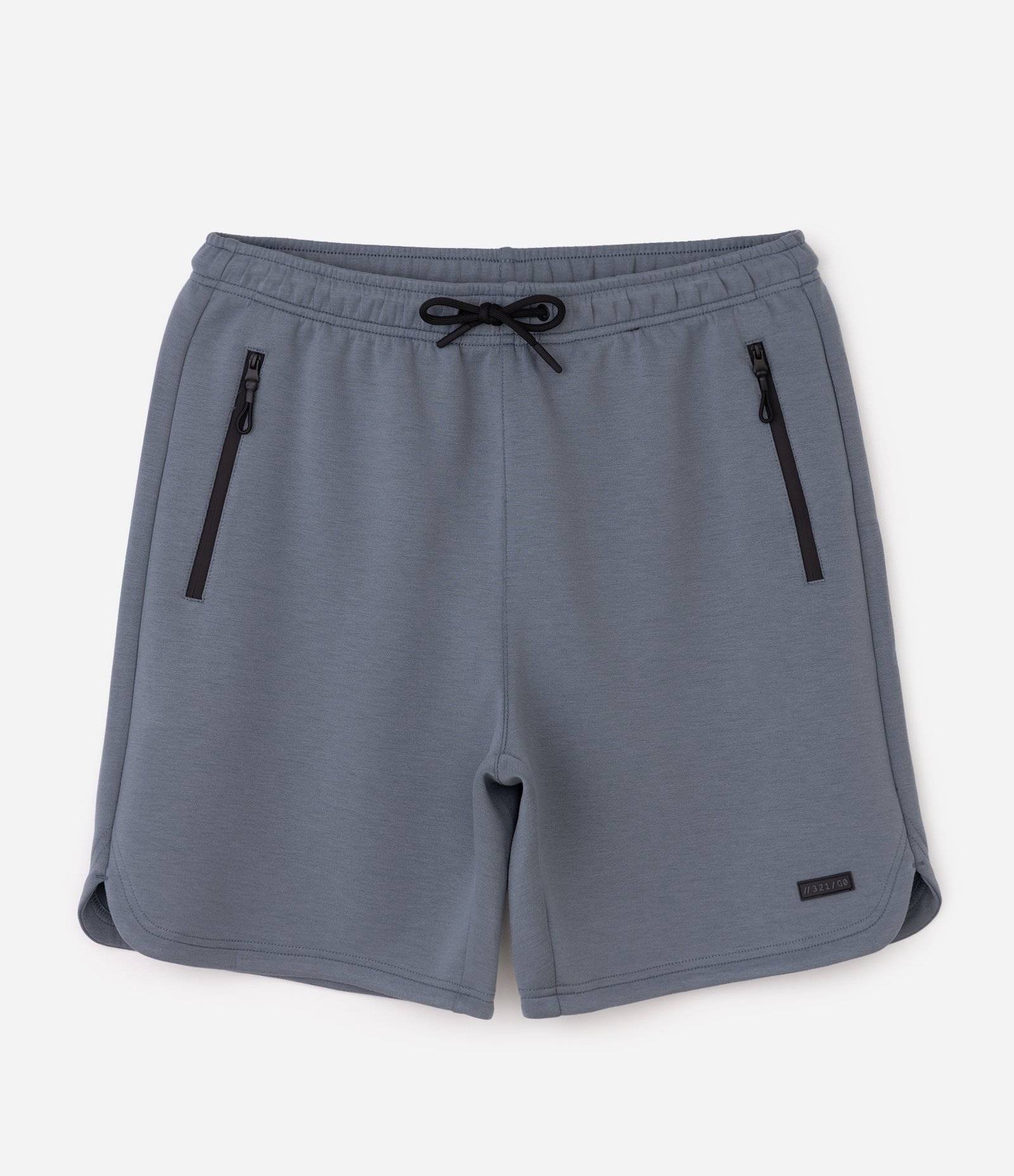 Bermuda Esportiva em Moletom Tecnológico com Cós Elástico e Zíper no Bolso Cinza 5