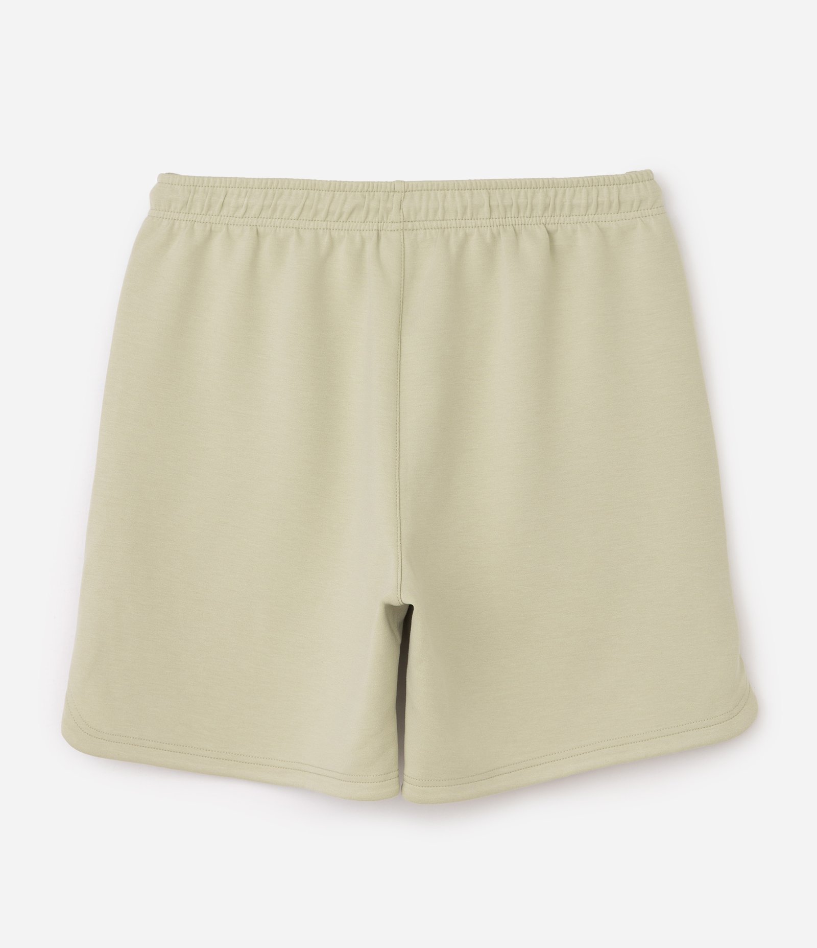 Bermuda Esportiva em Moletom Tecnológico com Cós Elástico e Zíper no Bolso Amarelo Claro 6