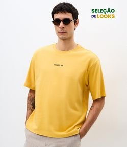Camiseta Boxy Malha Pesada Brasil