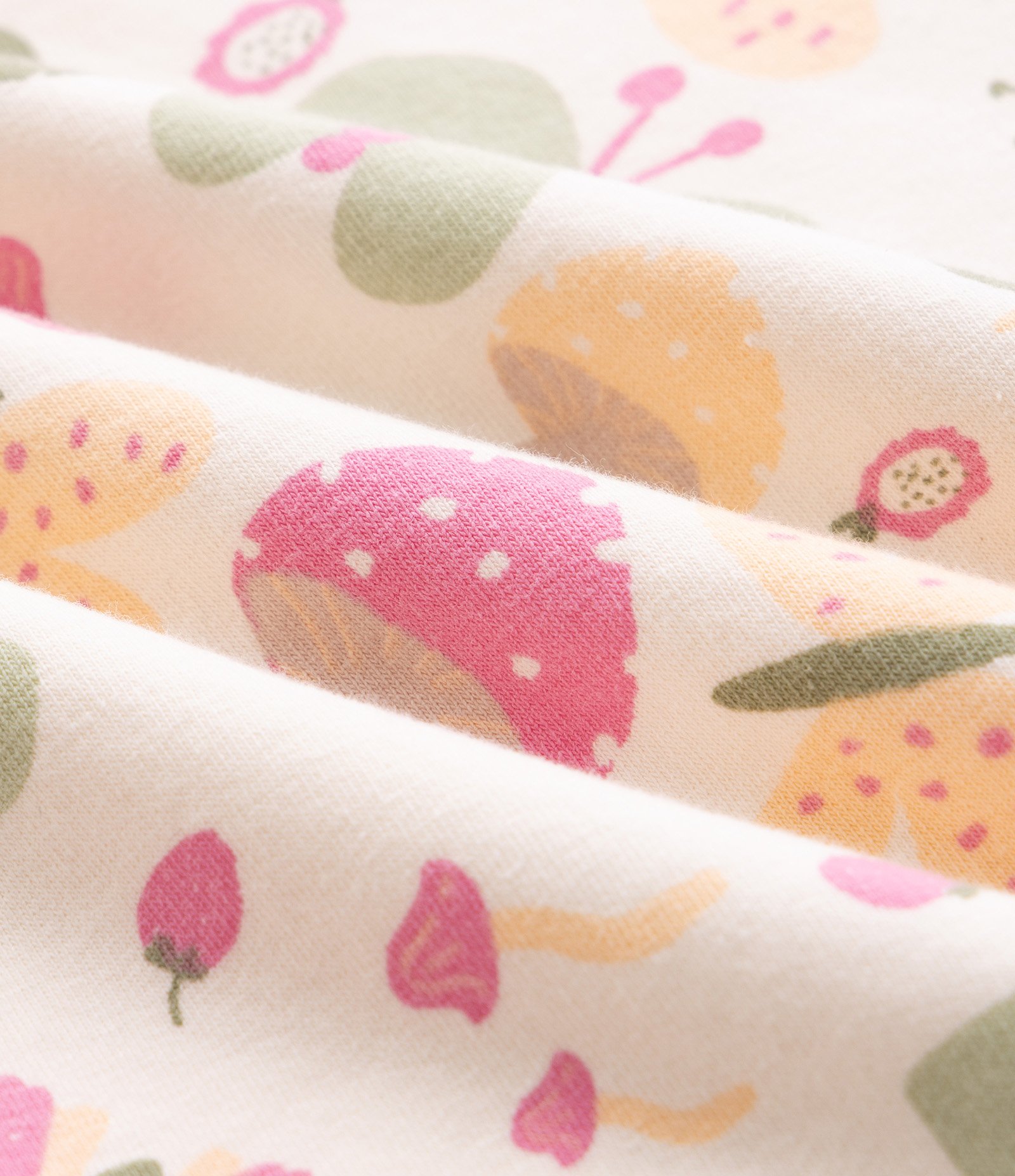 Casaco Bebê com Estampa Fullprint Borboletas e Cogumelos – Tam 0 a 18 Meses Off White 4