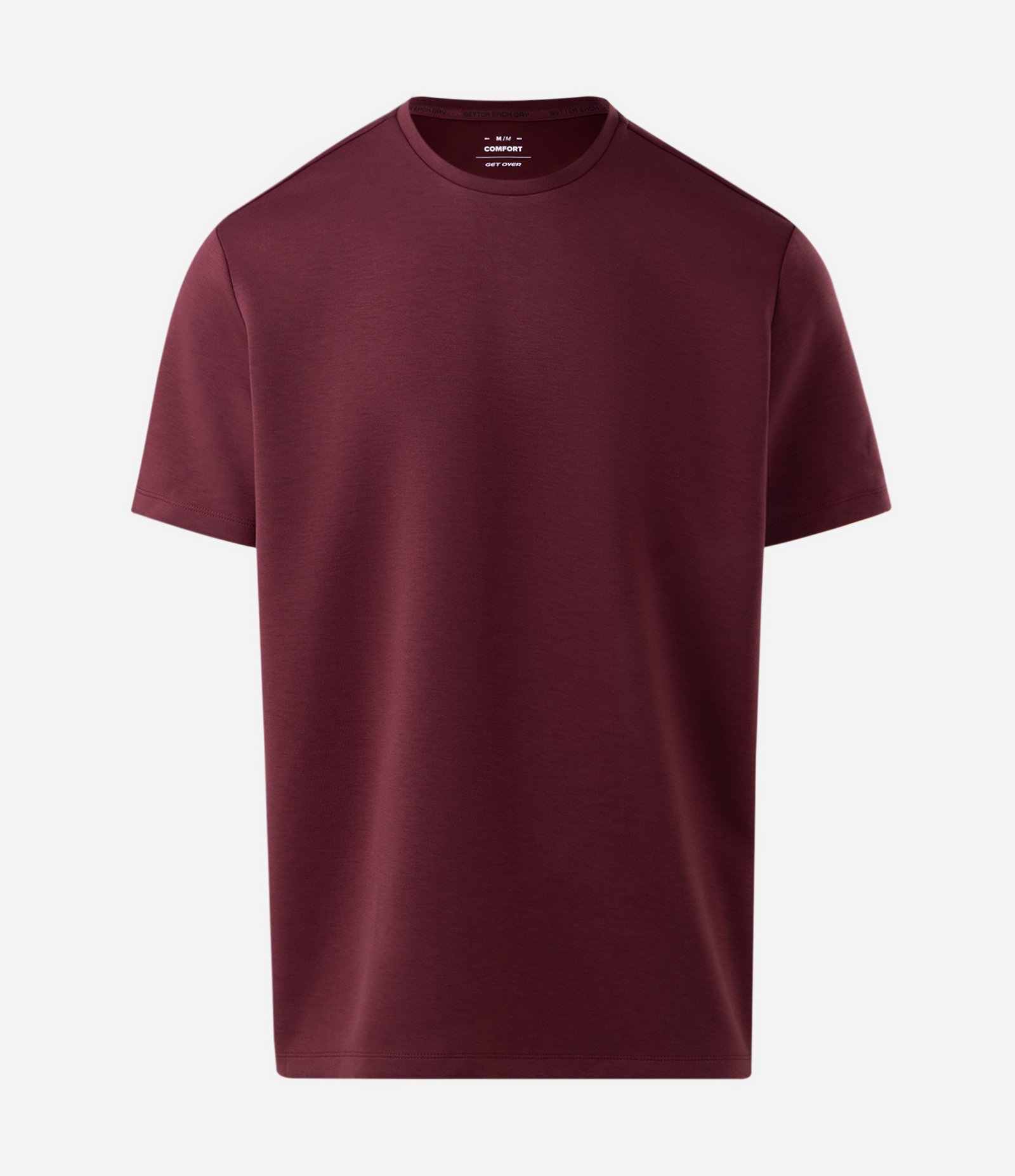 Camiseta Comfort Esportiva em Malha Tecnológica com Tecnologia Dry Vinho 5