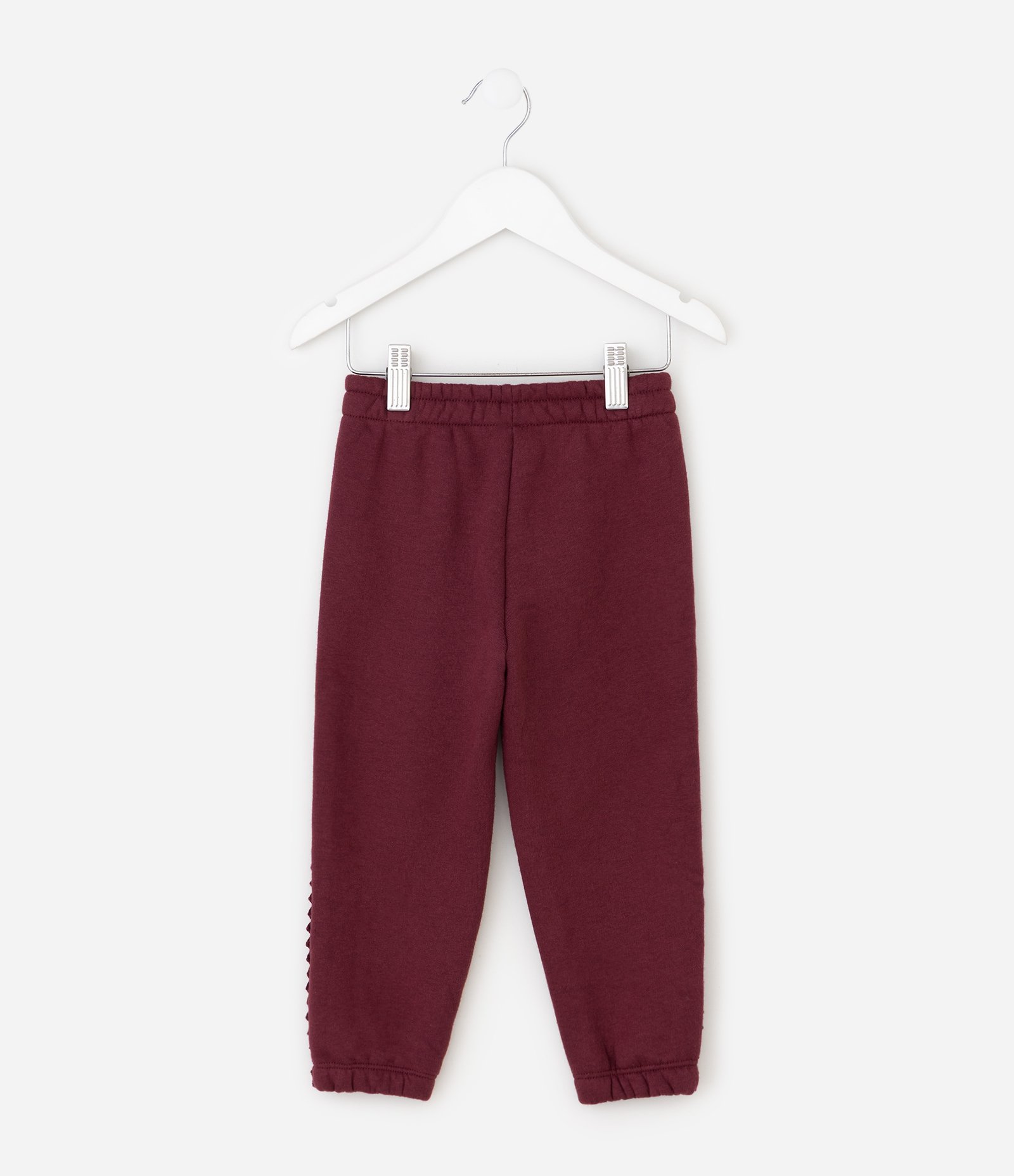 Calça Infantil Jogger com Recortes – Tam 1 a 6 Anos Bordô 2