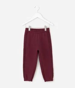 Calça Infantil Jogger com Recortes – Tam 1 a 6 Anos