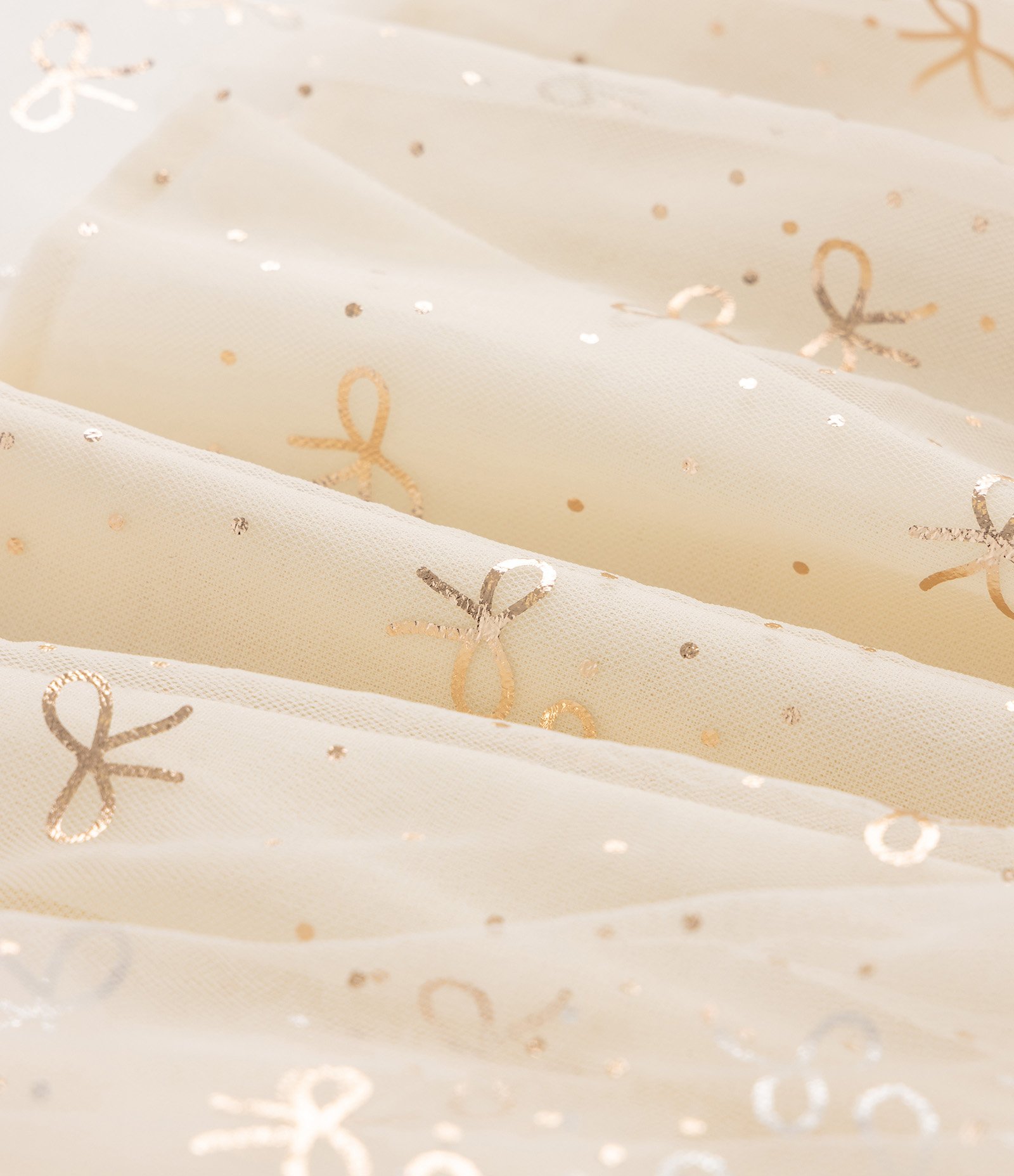 Vestido Bebêl Em Tule com Laços nas Alças - Tam 0 a 18 Meses Bege 9