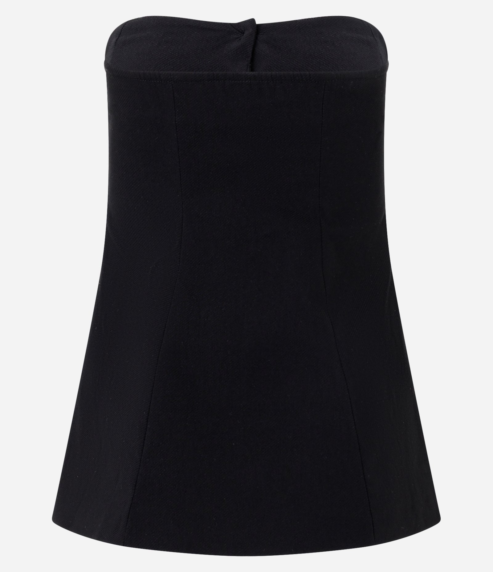Blusa Tomara que Caia em Bengaline com Botões Preto 8