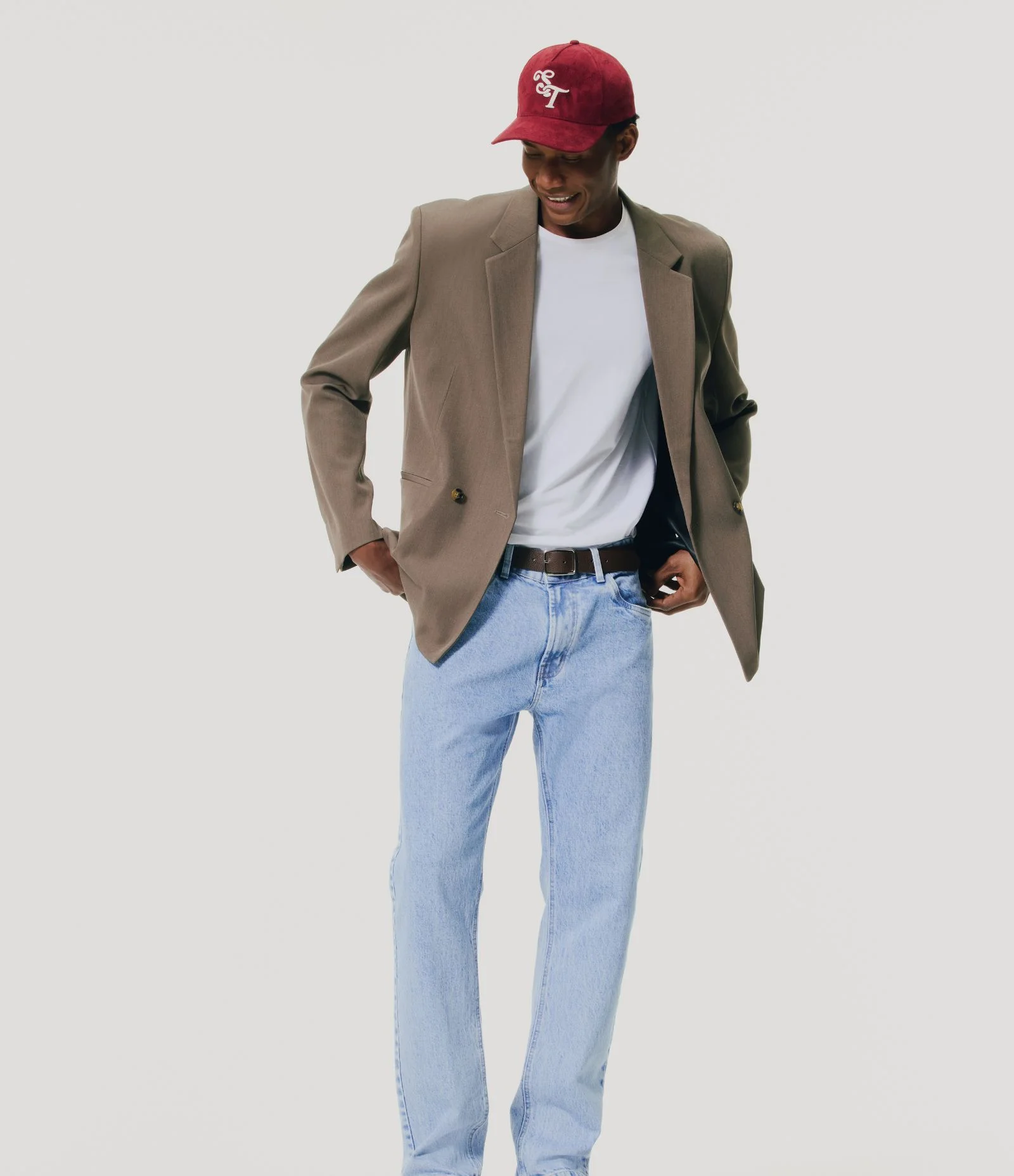 Calça Slim em Jeans Azul 1