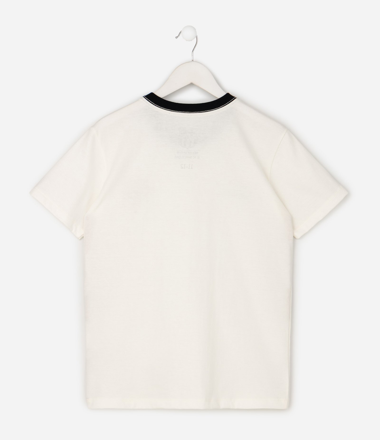 Camiseta Infantil em Algodão Estampa Barcelona 1899 - Tam 5 a 14 Anos Branco 3