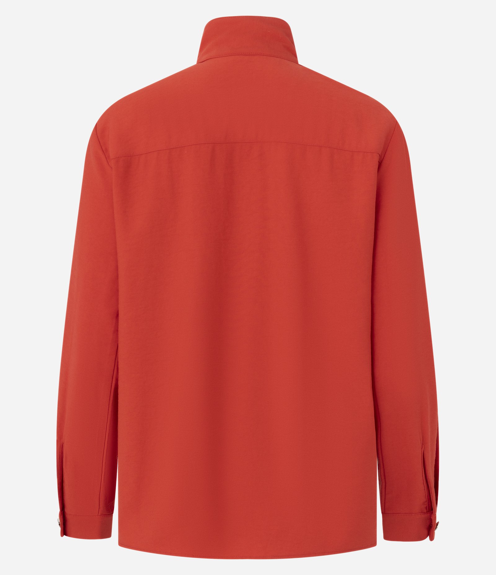 Camisa Gola Funnel em Viscose Laranja 2