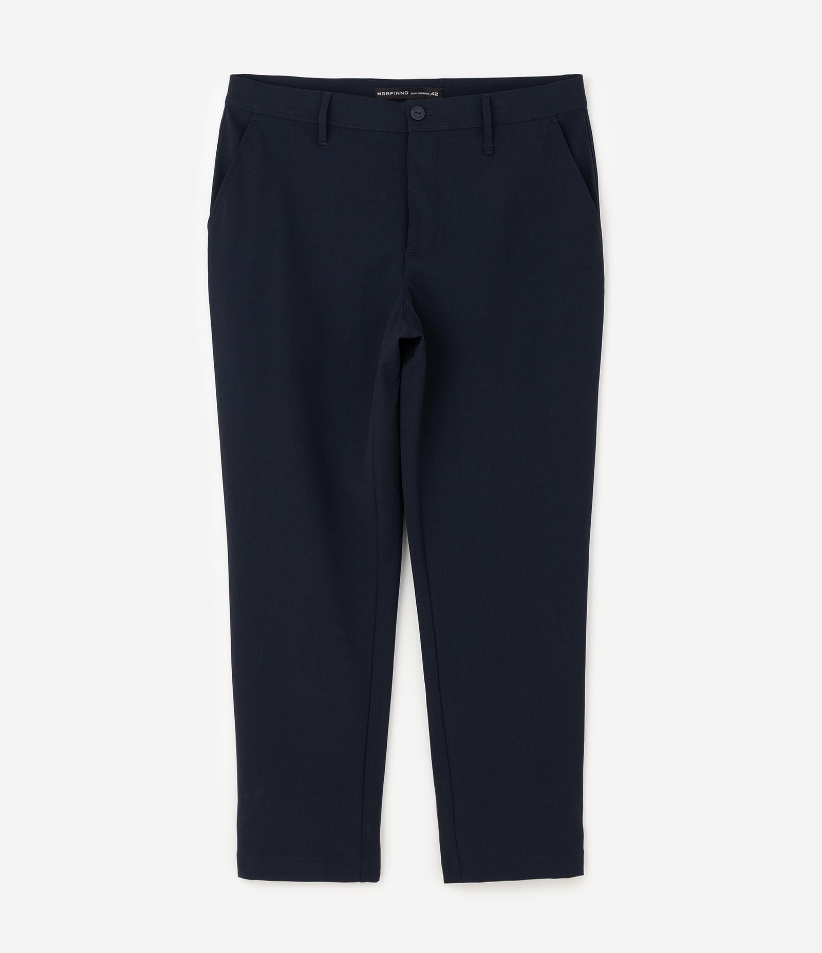 Calça Slim Alfaiatada com Bolsos Faca Azul 1
