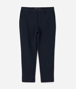 Calça Slim Alfaiatada com Bolsos Faca