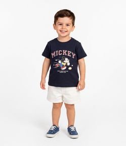 Camiseta Infantil em Algodão Mickey 1928 Running Club - Tam 2 a 6 Anos