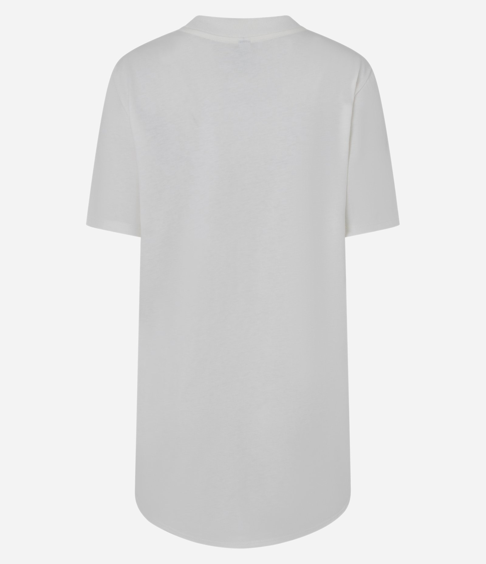 Camiseta Ampla com Barra Mullet em Algodão Branco 6