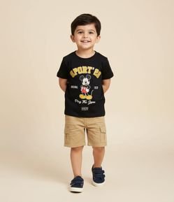 Camiseta Infantil em Algodão com Estampa Mickey Sport 28 – Tam 2 a 6 Anos