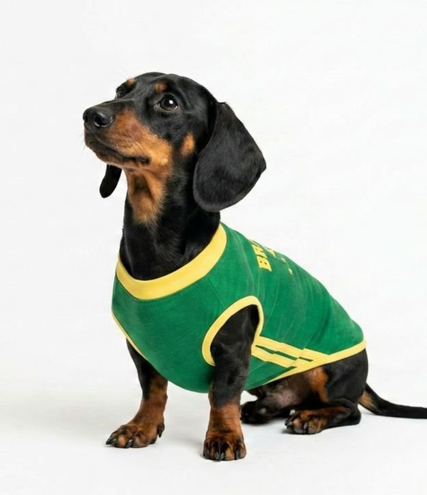 Roupa para Cachorro com Estampa Brasil