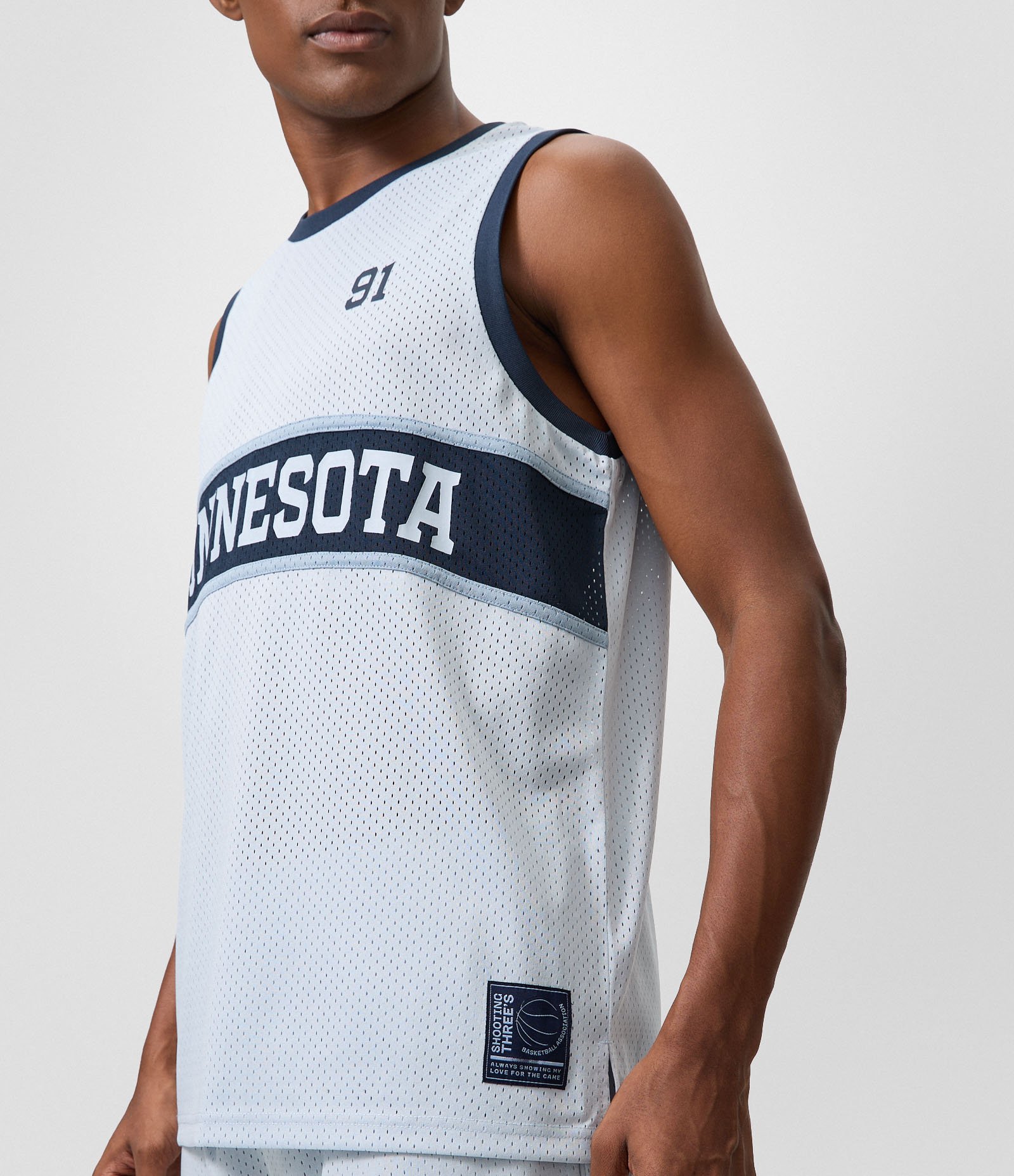 Regata Esportiva Dry Basquete com Estampa Localizada Azul 4