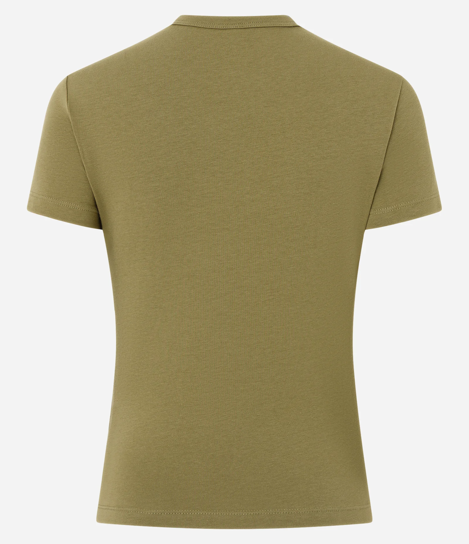 Blusa Básica em Algodão Peruano com Mangas Curtas Verde 6